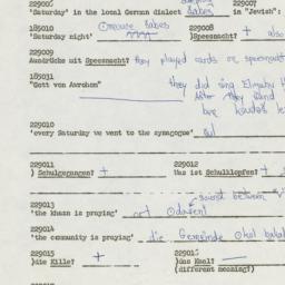 Western questionnaire, answ...