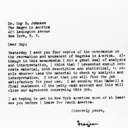 Letter from E. Franklin Fra...