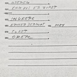 Eastern questionnaire, answ...
