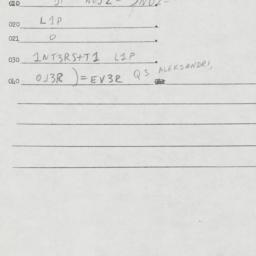Eastern questionnaire, answ...