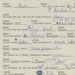 Western questionnaire, answ...