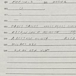Eastern questionnaire, answ...