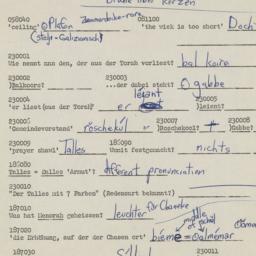 Western questionnaire, answ...
