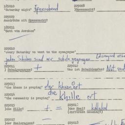 Western questionnaire, answ...