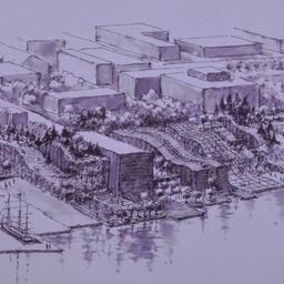 Aerial perspective drawing.