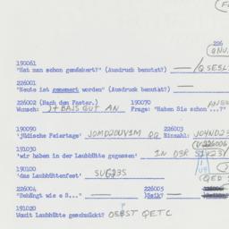 Western questionnaire, answ...