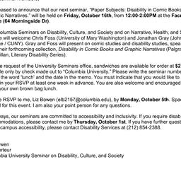 Announcements, 2015-10-16. ...
