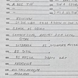 Eastern questionnaire, answ...