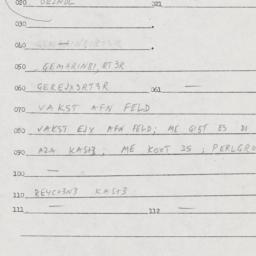 Eastern questionnaire, answ...