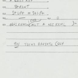 Eastern questionnaire, answ...