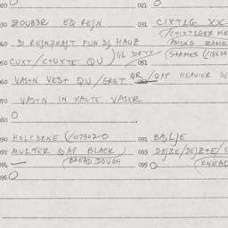 Eastern questionnaire, answ...