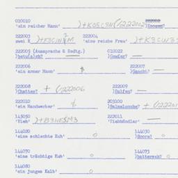 Western questionnaire, answ...
