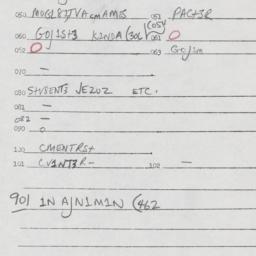 Eastern questionnaire, answ...