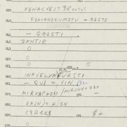 Eastern questionnaire, answ...