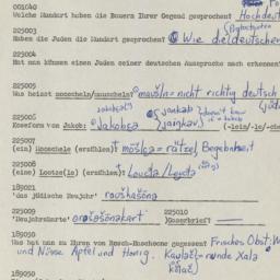 Western questionnaire, answ...