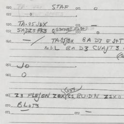 Eastern questionnaire, answ...