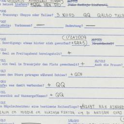 Western questionnaire, answ...