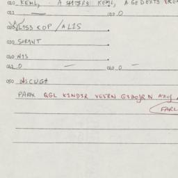 Eastern questionnaire, answ...