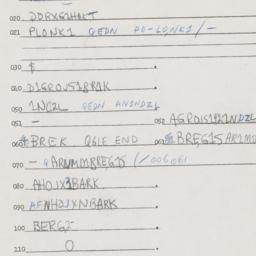 Eastern questionnaire, answ...