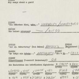 Western questionnaire, answ...