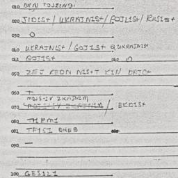 Eastern questionnaire, answ...