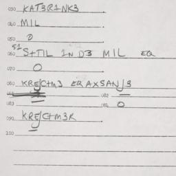 Eastern questionnaire, answ...