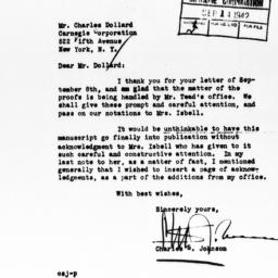 Letter from Charles S. John...