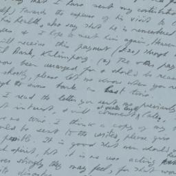 Letter to Tharchin about hi...