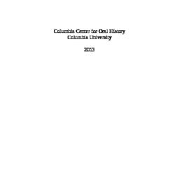 Oral history interview with...