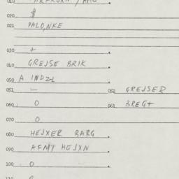 Eastern questionnaire, answ...