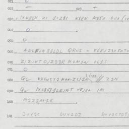 Eastern questionnaire, answ...