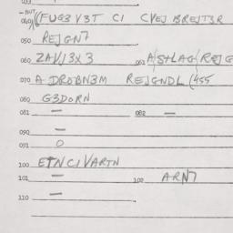 Eastern questionnaire, answ...