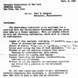 Letter from J.W. Cleary to ...