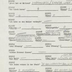 Western questionnaire, answ...