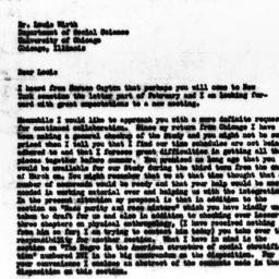 Letter from Gunnar Myrdal t...