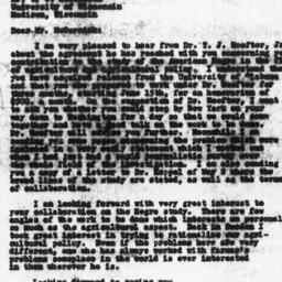 Letter from T.J. Woofter, J...
