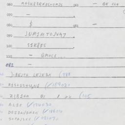 Eastern questionnaire, answ...
