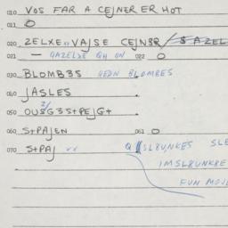 Eastern questionnaire, answ...