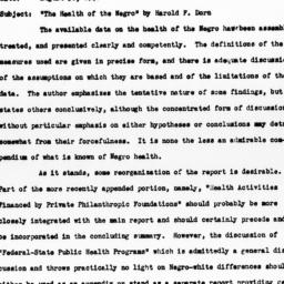Memorandum from Eleanor C. ...