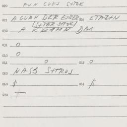 Eastern questionnaire, answ...