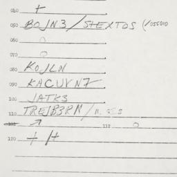 Eastern questionnaire, answ...