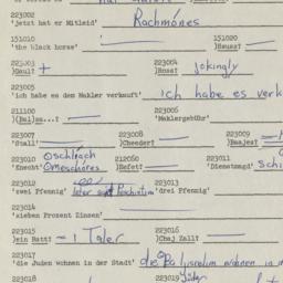 Western questionnaire, answ...