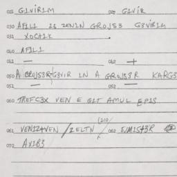 Eastern questionnaire, answ...