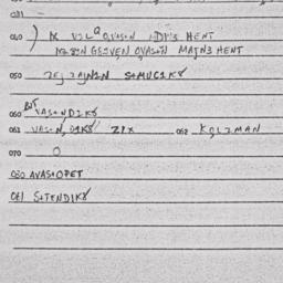 Eastern questionnaire, answ...