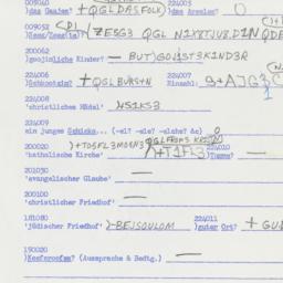 Western questionnaire, answ...