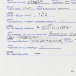 Western questionnaire, answ...