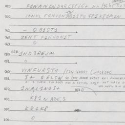 Eastern questionnaire, answ...