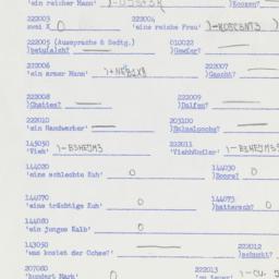 Western questionnaire, answ...
