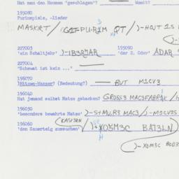 Western questionnaire, answ...