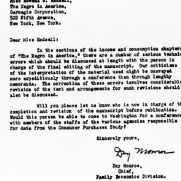 Letter from Day Monroe to R...